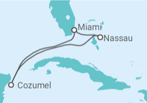 Itinerario del Crucero México, Bahamas - Royal Caribbean