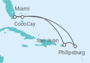 Itinerario del Crucero Puerto Rico, Saint Maarten - Royal Caribbean