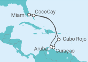 Itinerario del Crucero Aruba, Curaçao - Royal Caribbean