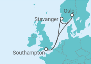 Itinerario del Crucero Noruega - Royal Caribbean