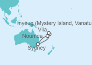 Itinerario del Crucero Vanuatu, Nueva Caledonia - Royal Caribbean