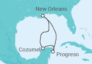 Itinerario del Crucero México - Carnival