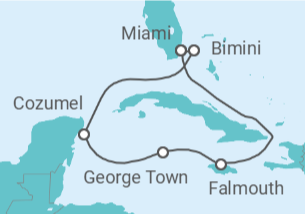 Itinerario del Crucero México, Islas Caimán, Jamaica - Royal Caribbean
