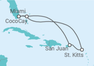 Itinerario del Crucero Puerto Rico - Royal Caribbean