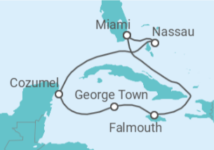 Itinerario del Crucero Bahamas, México, Islas Caimán, Jamaica - Royal Caribbean