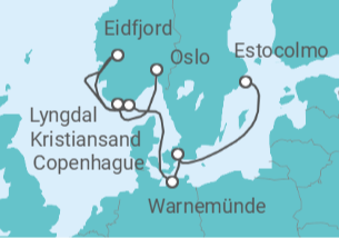 Itinerario del Crucero Dinamarca, Alemania - MSC Cruceros