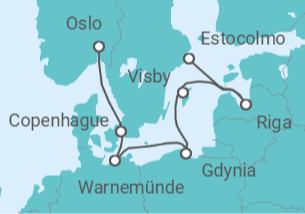 Itinerario del Crucero Dinamarca, Alemania, Polonia, Suecia, Letonia - MSC Cruceros
