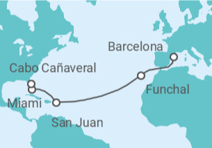 Itinerario del Crucero Portugal, Puerto Rico, USA - MSC Cruceros