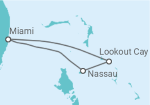 Itinerario del Crucero Bahamas - Disney Cruise Line