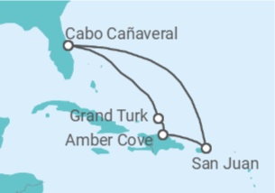 Itinerario del Crucero Bahamas, Puerto Rico, USA - Princess Cruises