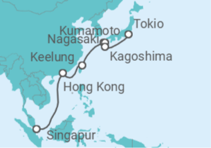 Itinerario del Crucero China, Taiwán, Japón - Royal Caribbean