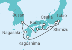 Itinerario del Crucero Corea Del Sur, Japón - Celebrity Cruises