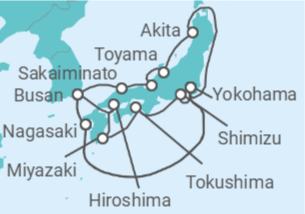 Itinerario del Crucero Japón, Corea Del Sur - Princess Cruises