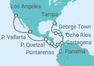 Itinerario del Crucero México, Costa Rica, Panamá, Colombia, Jamaica, Islas Caimán - Celebrity Cruises