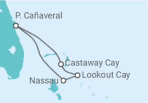 Itinerario del Crucero Bahamas - Disney Cruise Line