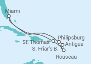 Itinerario del Crucero Islas Vírgenes - Eeuu, Antigua Y Barbuda, Saint Maarten - Princess Cruises