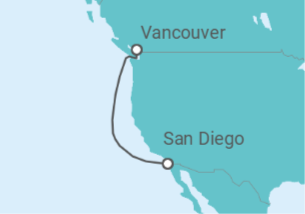 Itinerario del Crucero Alaska - Disney Cruise Line