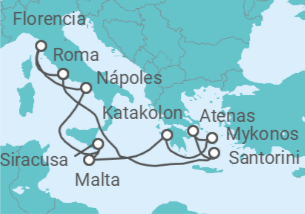 Itinerario del Crucero Grecia, Malta, Italia - Norwegian Cruise Line