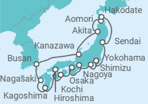 Itinerario del Crucero Japón, Corea Del Sur - Norwegian Cruise Line