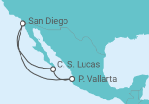 Itinerario del Crucero México - Norwegian Cruise Line