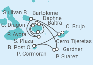 Itinerario del Crucero Islas Galápagos - Celebrity Cruises