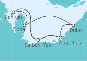 Itinerario del Crucero Emiratos Arabes, Qatar - Celestyal Cruises