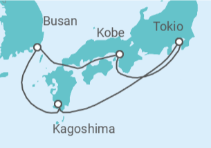 Itinerario del Crucero Japón, Corea Del Sur - MSC Cruceros
