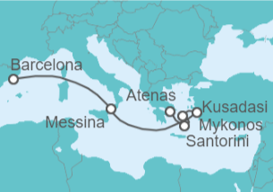 Itinerario del Crucero Grecia, Turquía, Italia - Celebrity Cruises