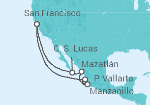 Itinerario del Crucero Alaska - Princess Cruises
