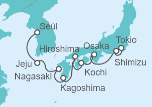 Itinerario del Crucero Corea Del Sur, Japón - Celebrity Cruises