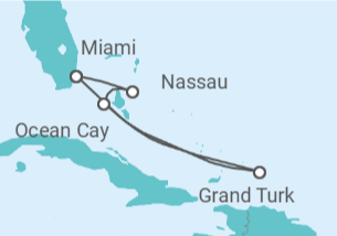 Itinerario del Crucero Bahamas - MSC Cruceros