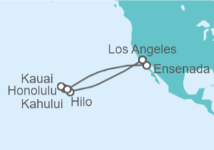 Itinerario del Crucero Islas Hawaianas - Princess Cruises