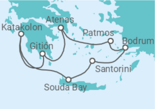 Itinerario del Crucero Grecia, Turquía - Silversea