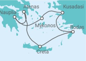 Itinerario del Crucero Grecia, Turquía - Silversea