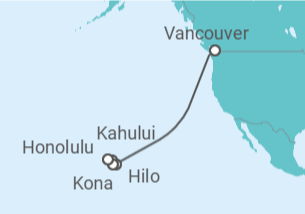Itinerario del Crucero USA - Silversea