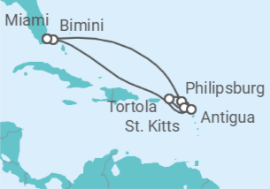 Itinerario del Crucero ¡Feliz Año Nuevo a la vista! - Virgin Voyages
