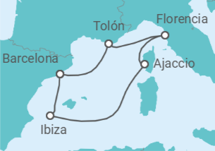 Itinerario del Crucero Ibiza idílica - Virgin Voyages