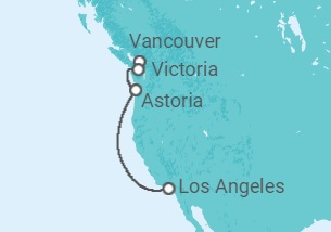 Itinerario del Crucero Alaska - Princess Cruises