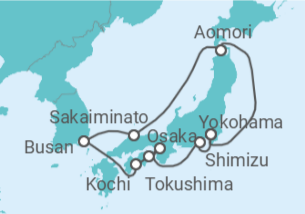 Itinerario del Crucero Corea Del Sur, Japón - Princess Cruises