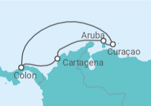 Itinerario del Crucero Caribe ¡Sin Visa!: Cartagena, Aruba y Curaçao - Royal Caribbean