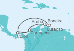 Itinerario del Crucero Colombia, Aruba, Bonaire, San Eustaquio y Saba, Curaçao - Royal Caribbean