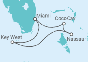 Itinerario del Crucero Bahamas, USA - Royal Caribbean