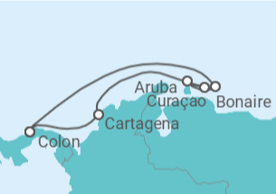 Itinerario del Crucero Curaçao, Aruba, Bonaire, San Eustaquio y Saba, Panamá - Royal Caribbean