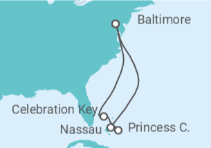 Itinerario del Crucero Bahamas - Carnival