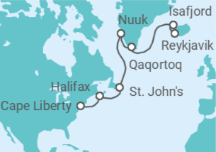 Itinerario del Crucero Maravillas del Báltico y Noches Nórdicas - Virgin Voyages