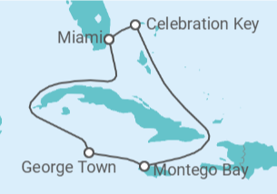 Itinerario del Crucero Jamaica, Islas Caimán - Carnival