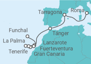 Itinerario del Crucero Islas Canarias - MSC Cruceros