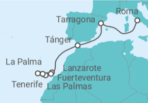 Itinerario del Crucero Islas Canarias - MSC Cruceros
