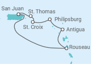 Itinerario del Crucero Islas Vírgenes - Eeuu, Saint Maarten, Antigua Y Barbuda - Royal Caribbean