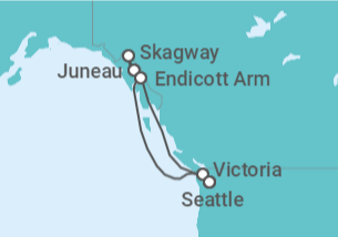 Itinerario del Crucero Alaska - Royal Caribbean